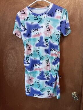 Multicolor Pastel Girls Dress.love.